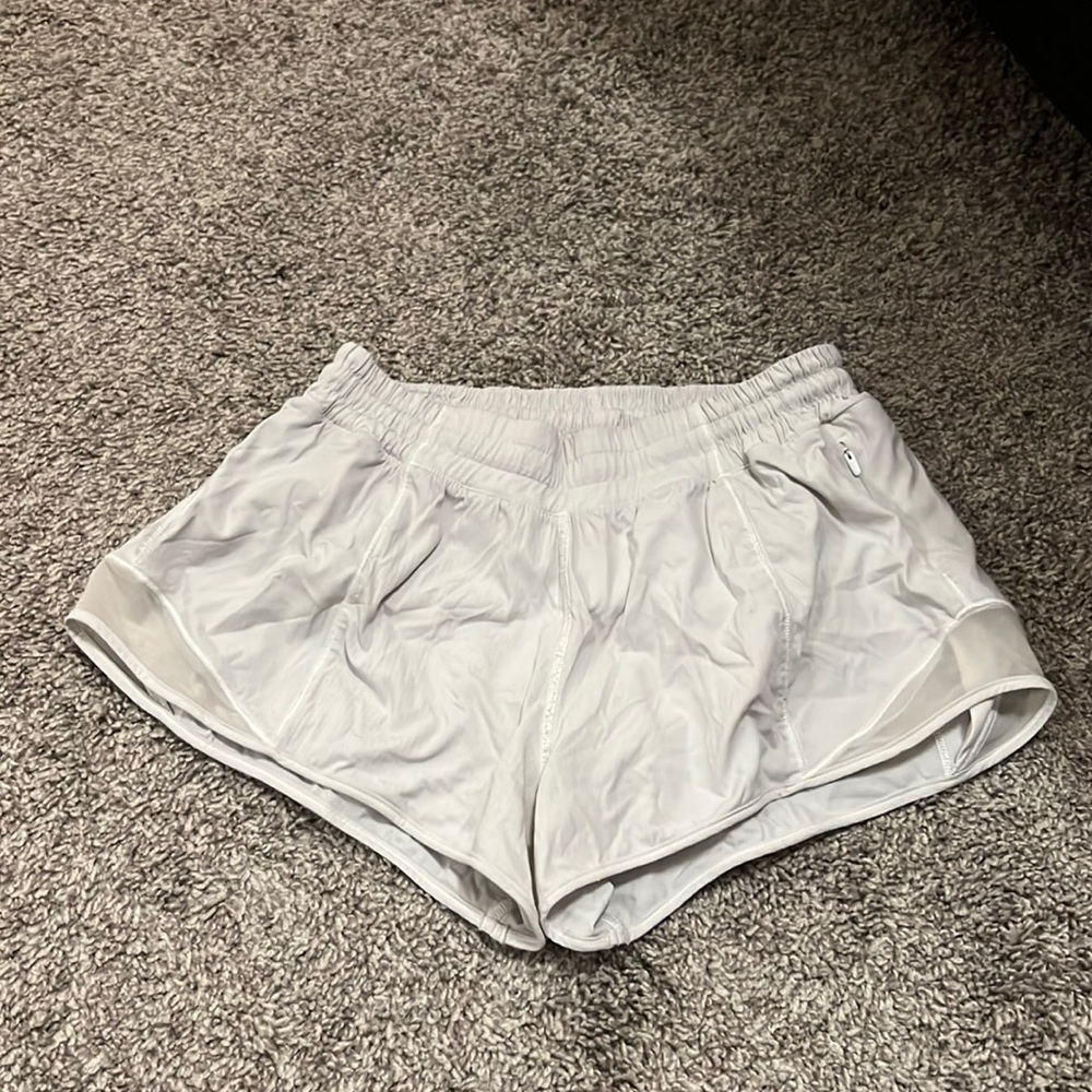 white lululemon hotty hot short